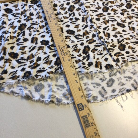 Show Me Your Mumu Marcella Oversized Button Up Shirt XXL Cheetah Print Raw Hem - Picture 9 of 12